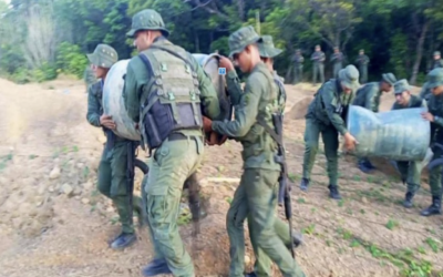 FANB localiza depósito de combustible usado para minería ilegal en Bolívar